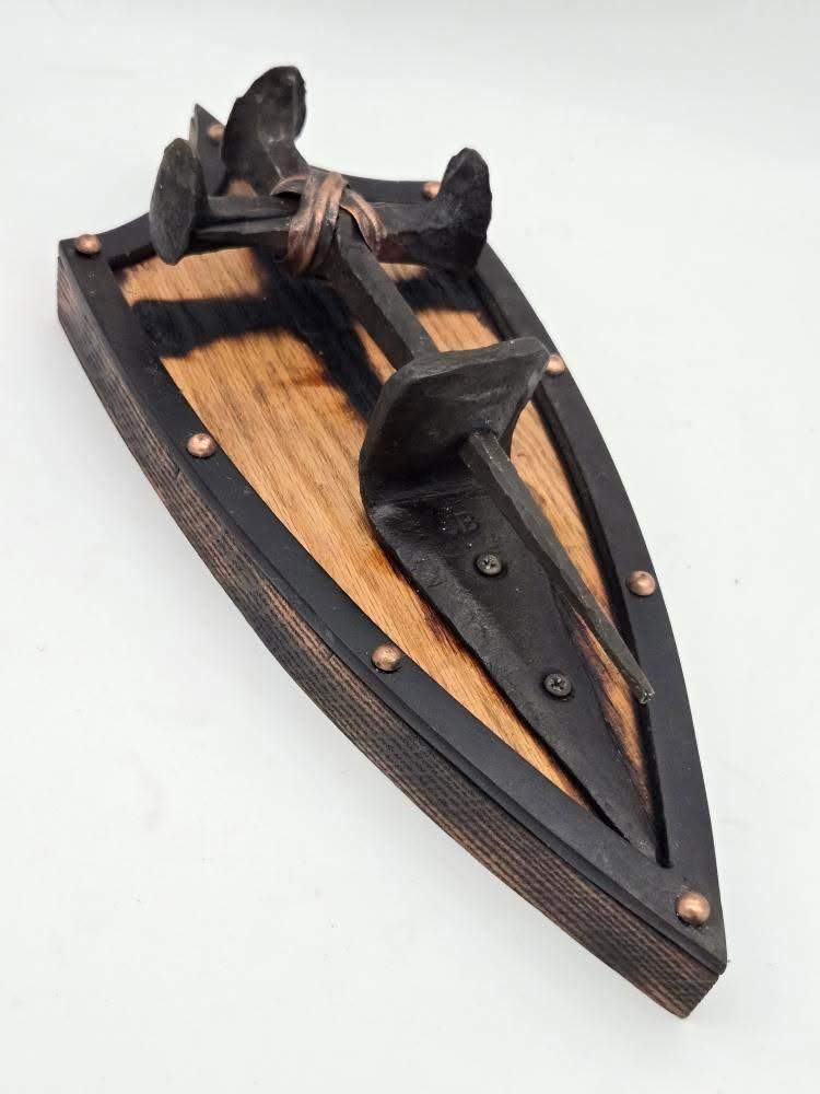 Cross on Shield Wall Mount