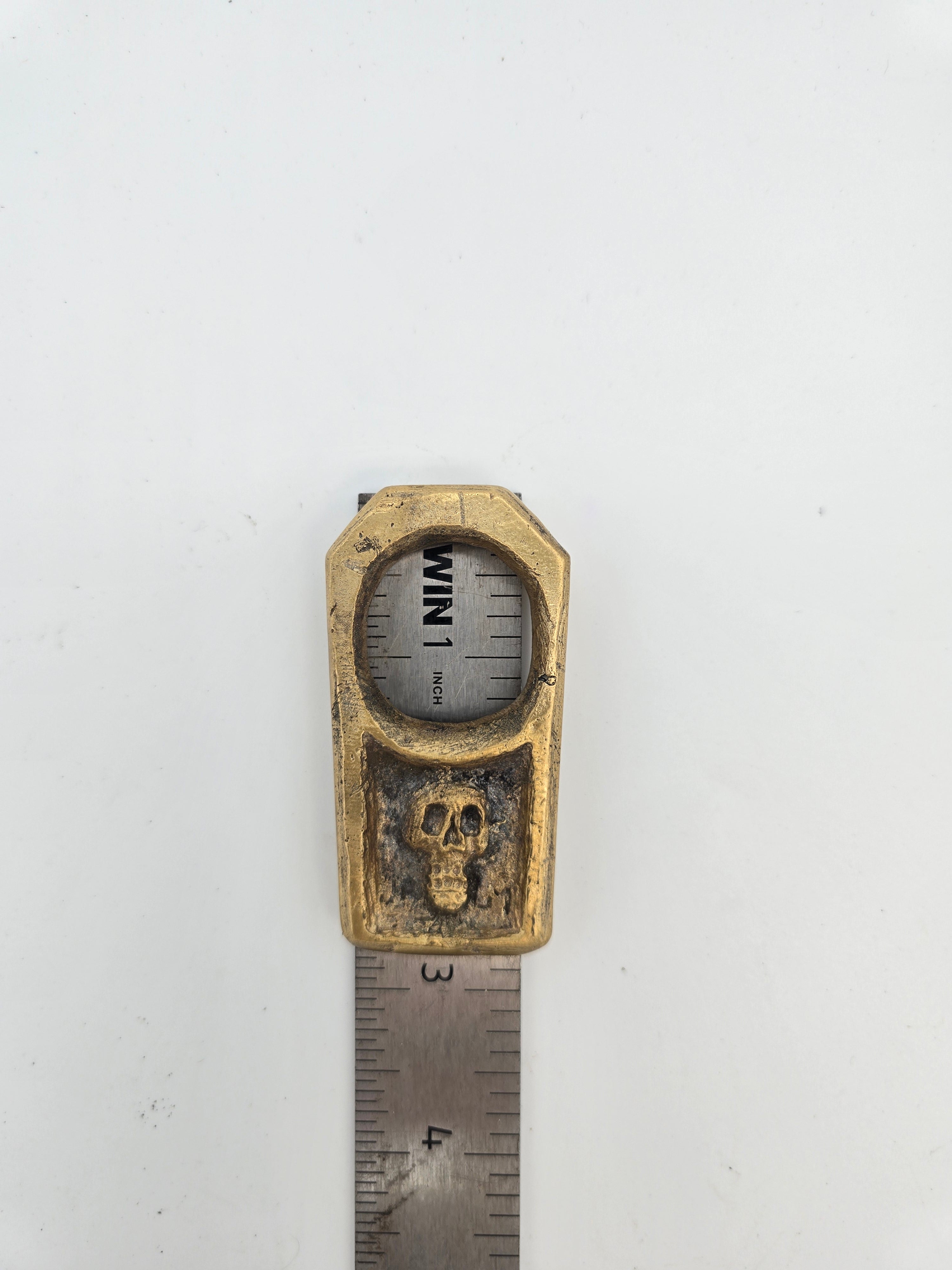 Artisan Single finger brass ring