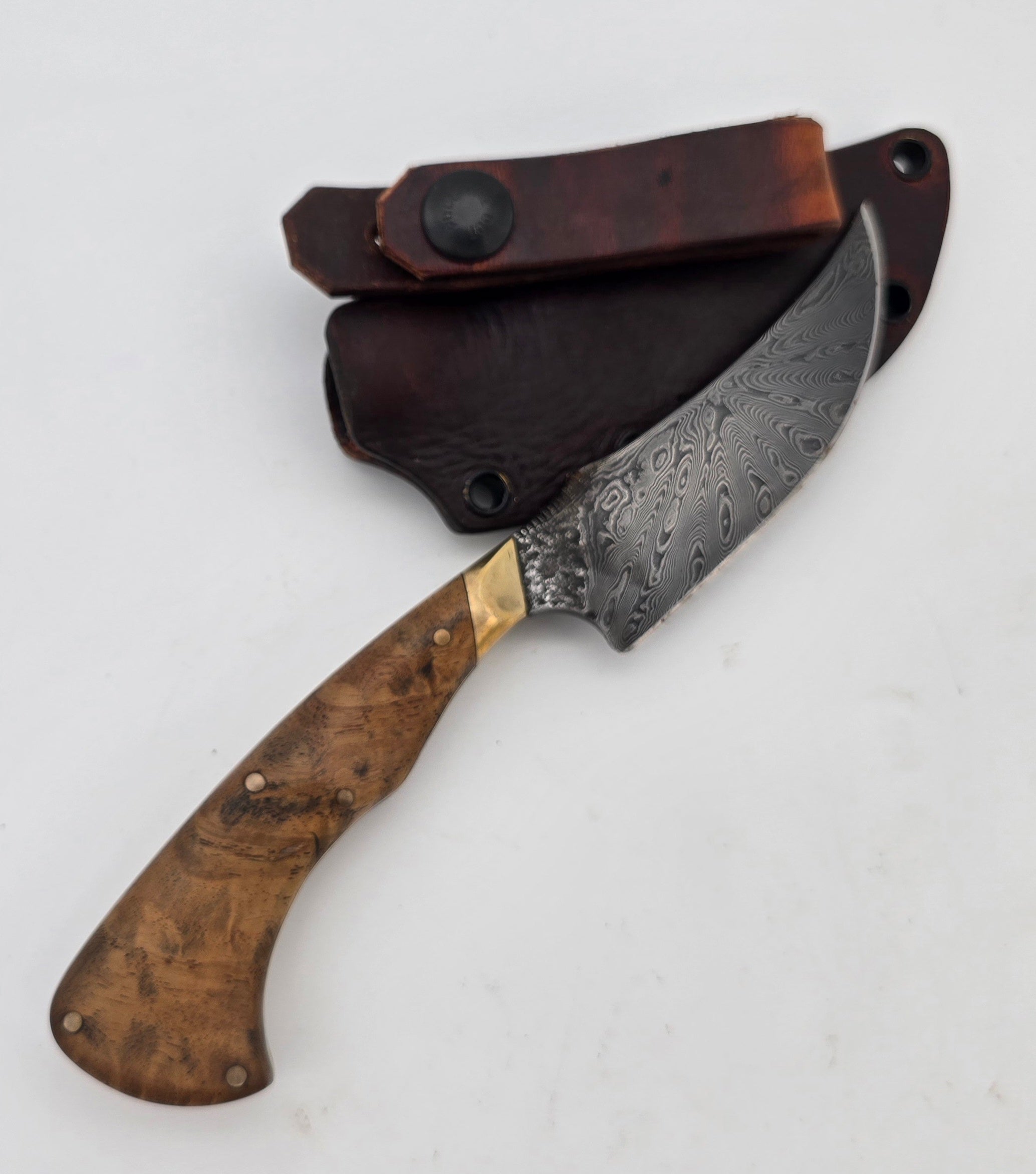 Sunshine Damascus Skinner Knife