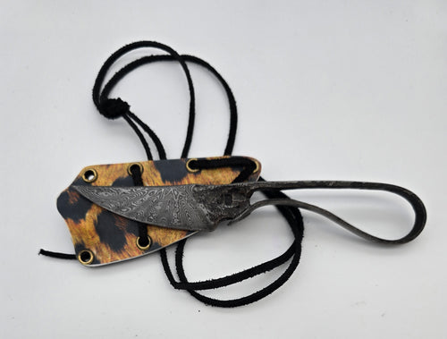 Blacksmith neck knife