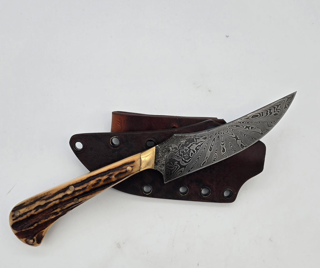 Elk Stag Hunter Knife