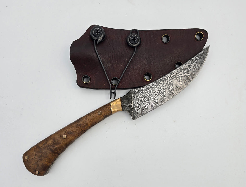 Damascus EDC knife