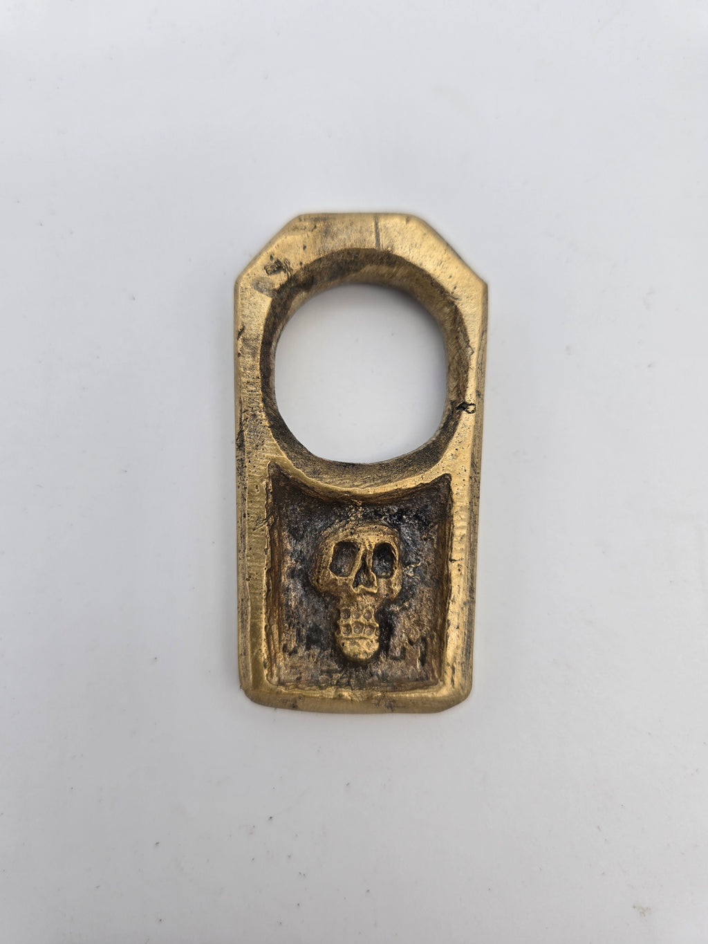 Artisan Single finger brass ring