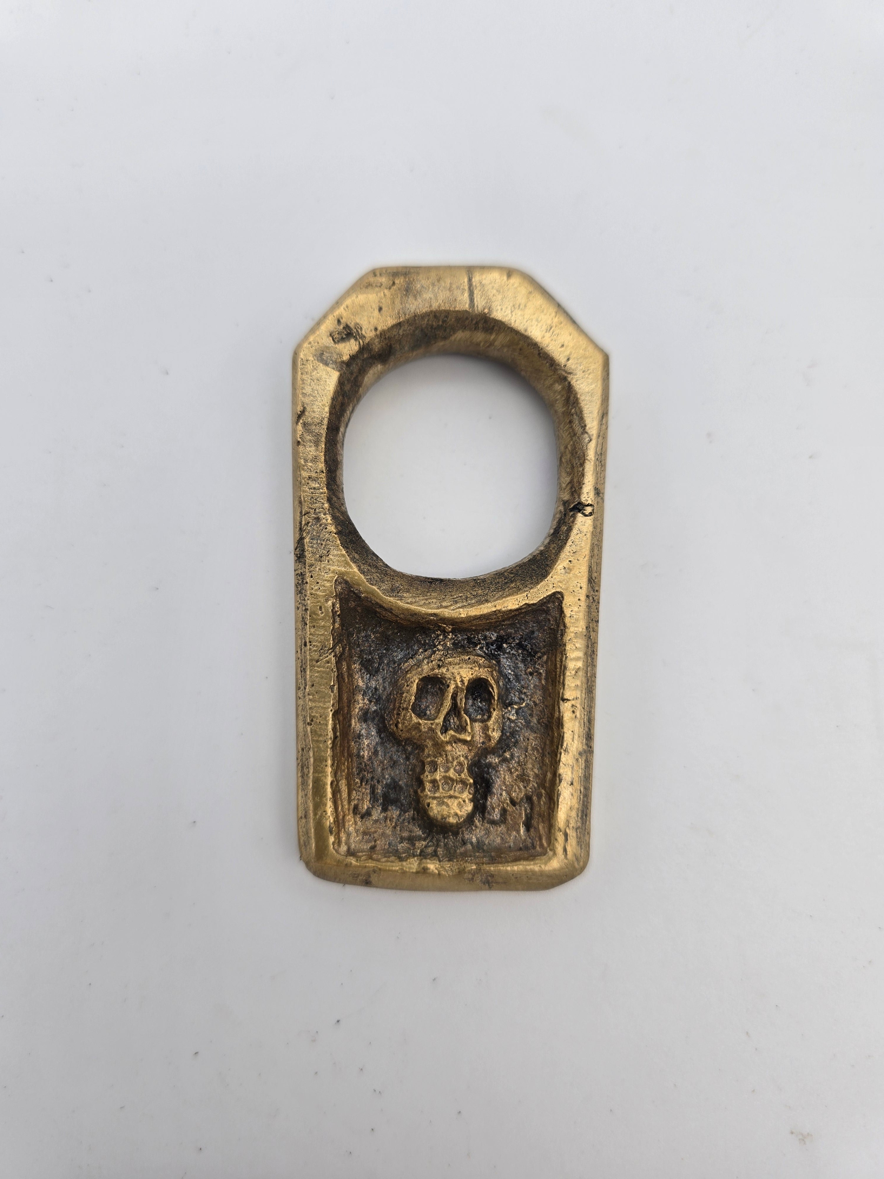 Artisan Single finger brass ring