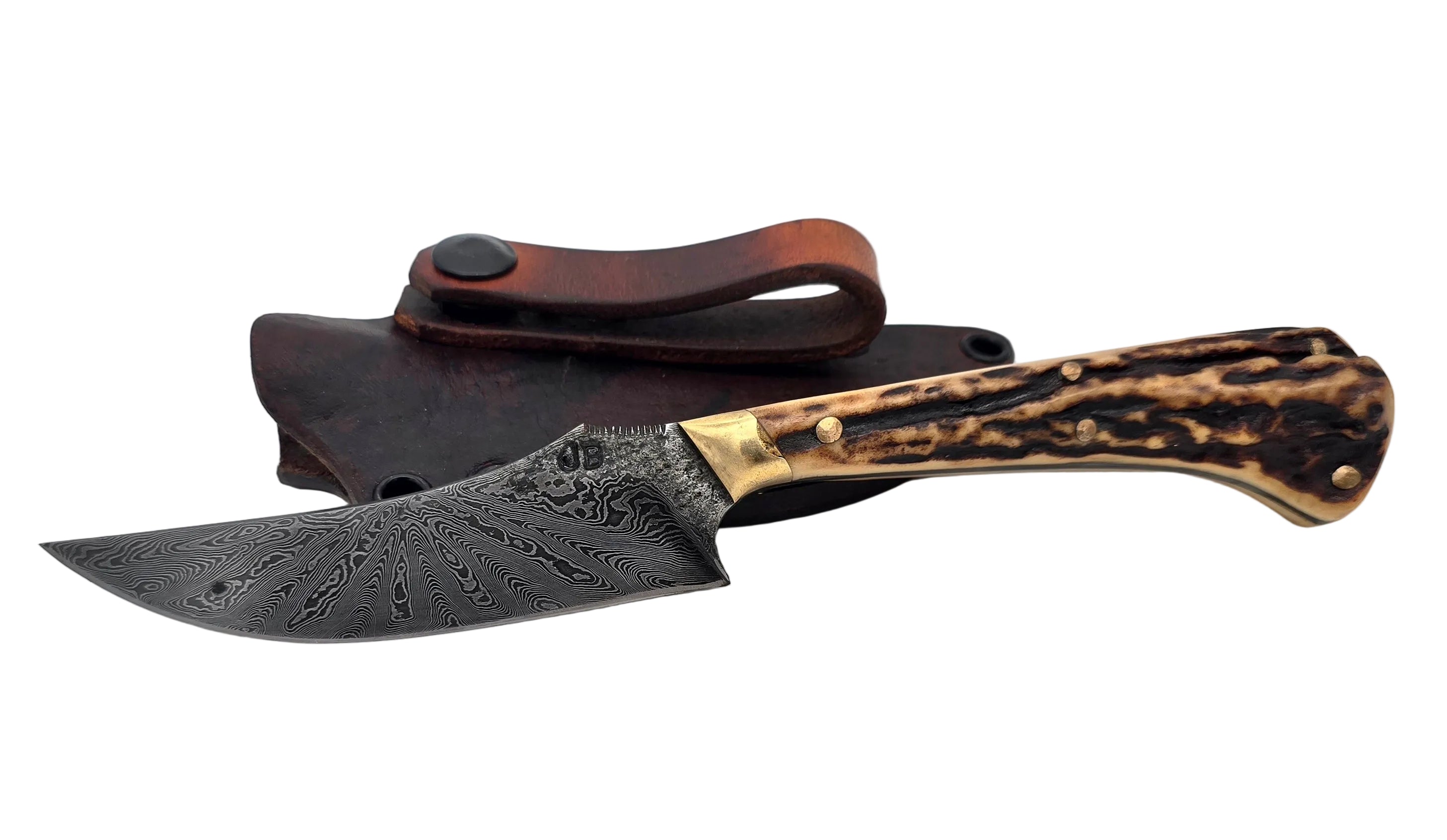 Elk Stag Hunter Knife